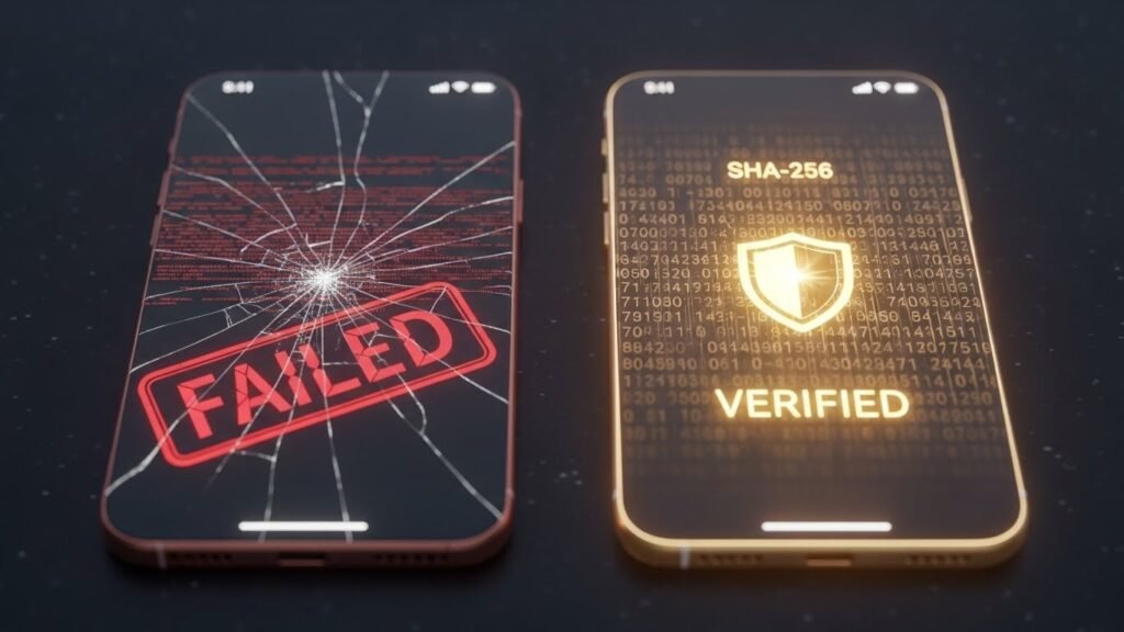 2세대의 가짜 보안 코드와 3세대 AI파워볼의 진짜 해시 코드 비교